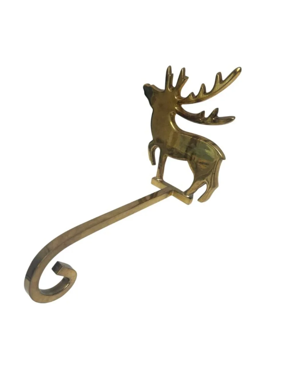 Vintage brass stocking